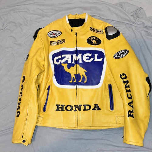 Giacca moto pelle cammello - giacca,