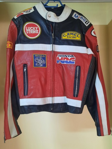 Giubbino pelle moto honda - giubbino,