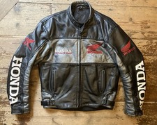 Giacca moto in pelle da corsa